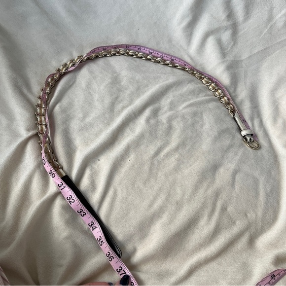 Vintage Gucci White Leather and Gold Chain Belt 1980’s - Picture 7 of 8